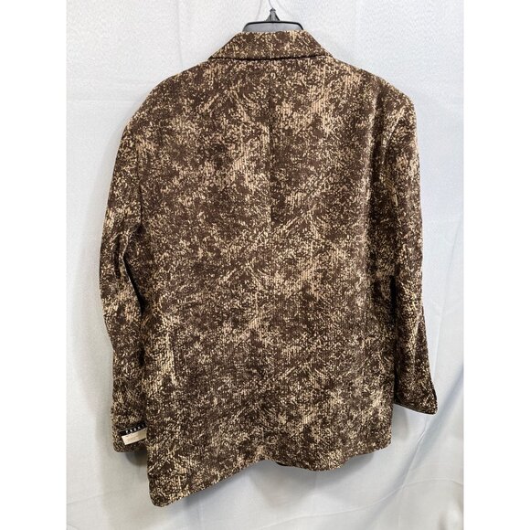 Pronti Collection By Phita Brown Textured Blazer SKU 7533 Size XL - Picture 2 of 13